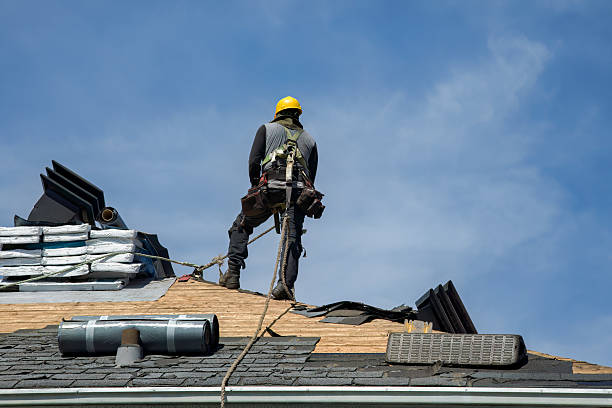 Professional Gutter Installation technician working in Fort Harrison, MT
